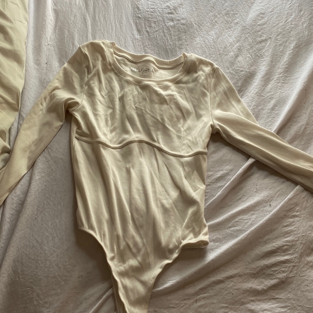 Body suit cream colored